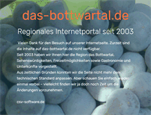 Tablet Screenshot of das-bottwartal.de